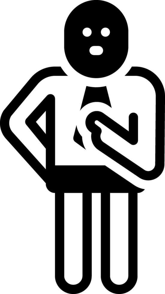 solid icon for himself vector