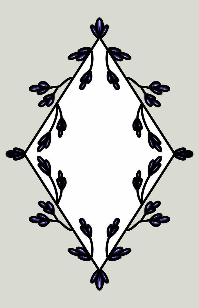an invitation card design with a floral motif vector