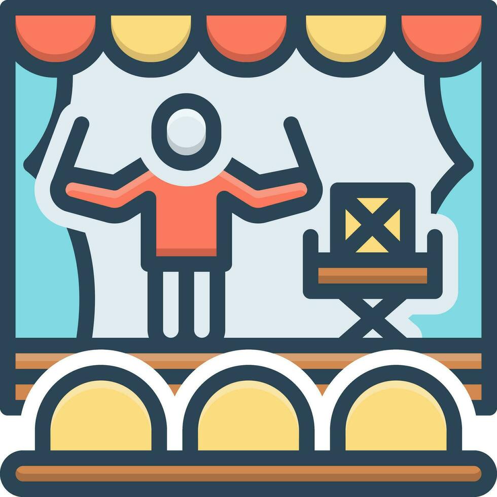 color icon for acts vector