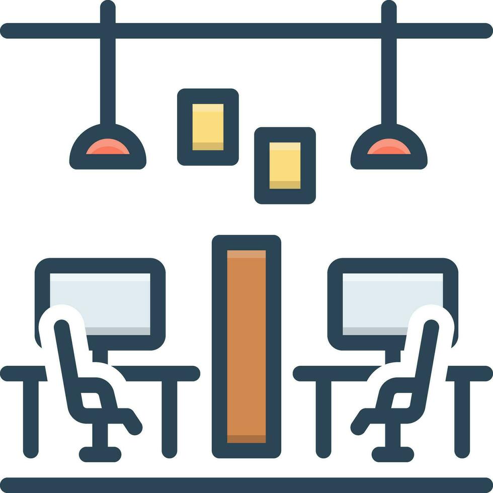 color icon for office vector