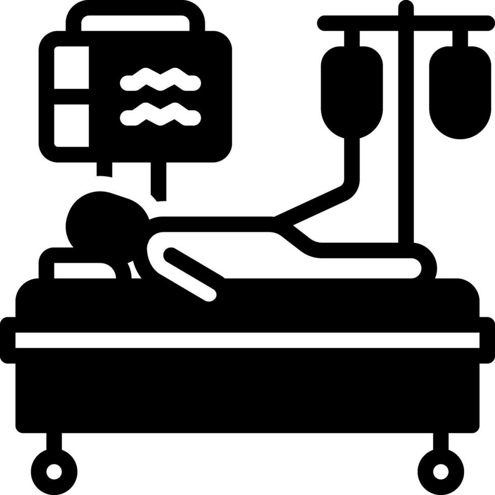 solid icon for illness vector