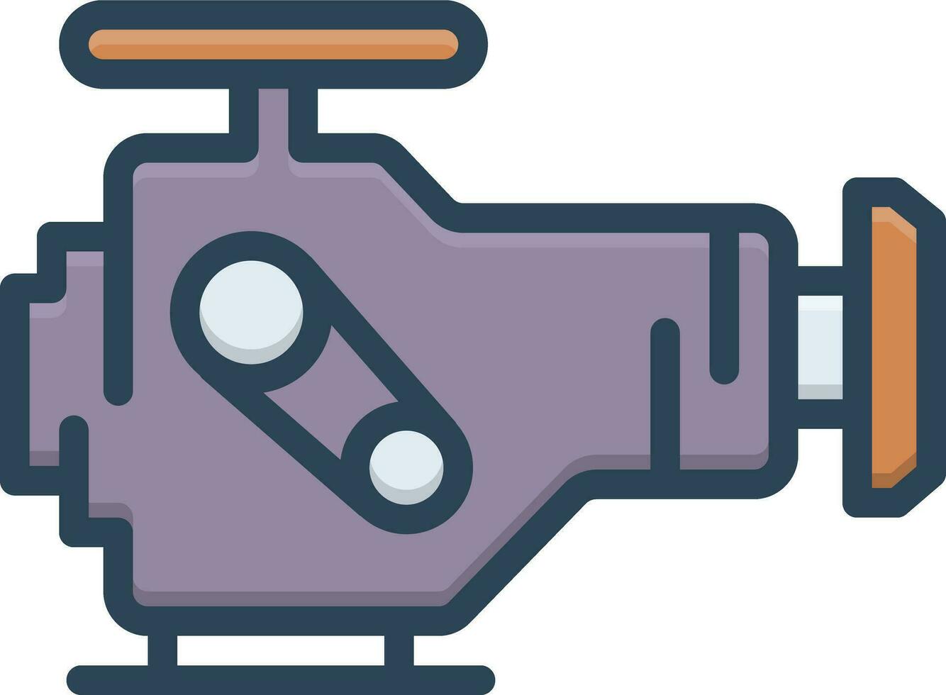 color icon for engine vector