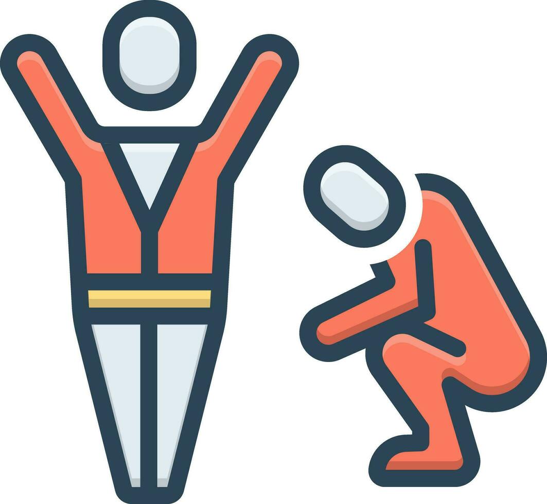 color icon for defeat 35167750 Vector Art at Vecteezy