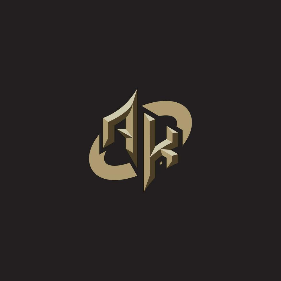 AK initials concept logo professional design esport gaming vector