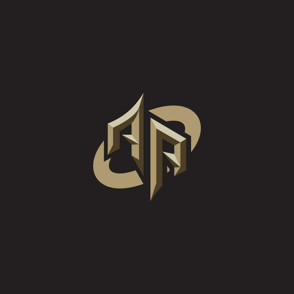 AA initials concept logo professional design esport gaming vector