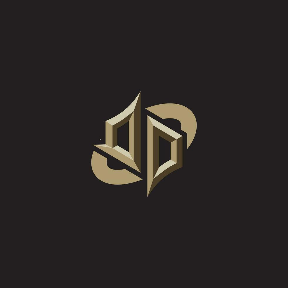 DD initials concept logo professional design esport gaming vector