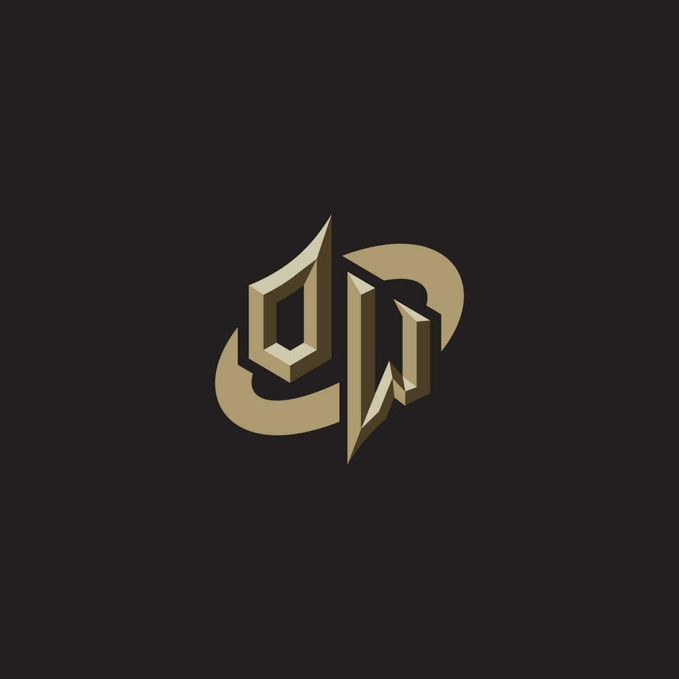 OW initials concept logo professional design esport gaming vector