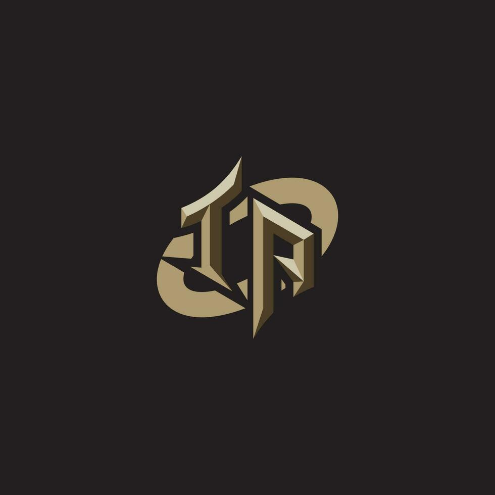 TA initials concept logo professional design esport gaming vector