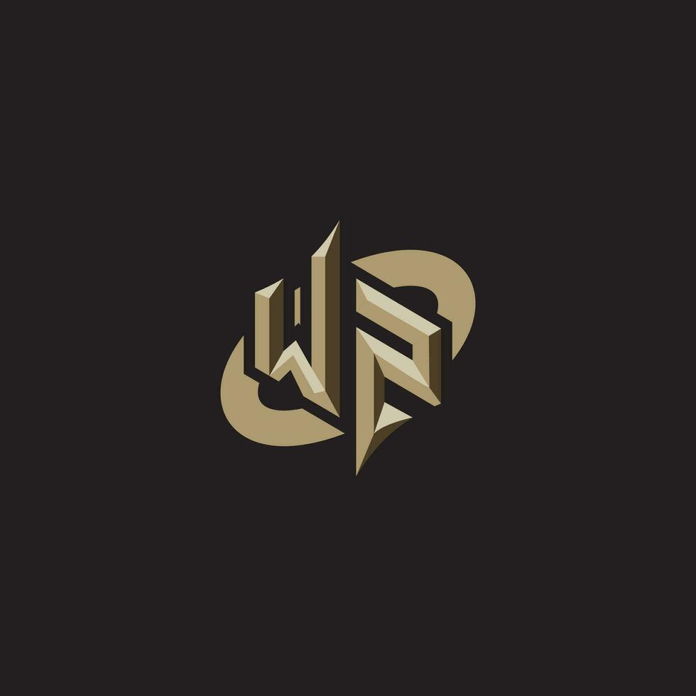 WZ initials concept logo professional design esport gaming vector