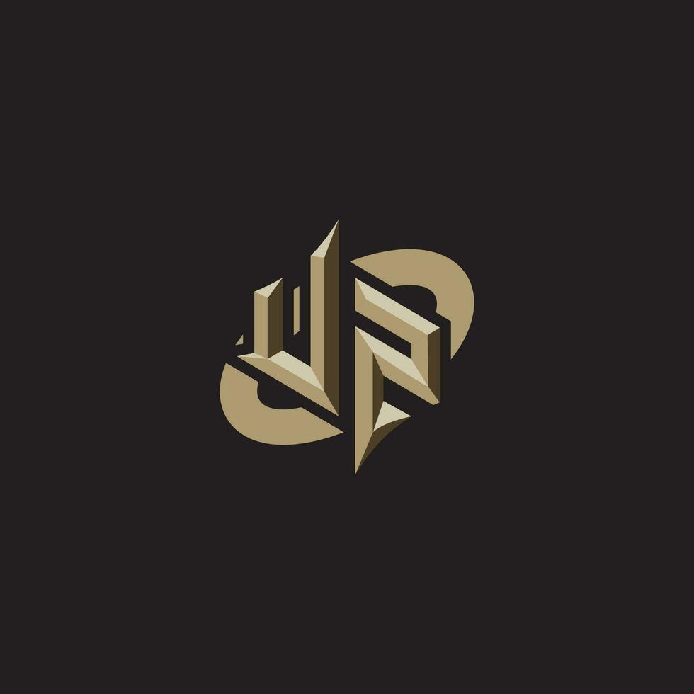 UZ initials concept logo professional design esport gaming vector