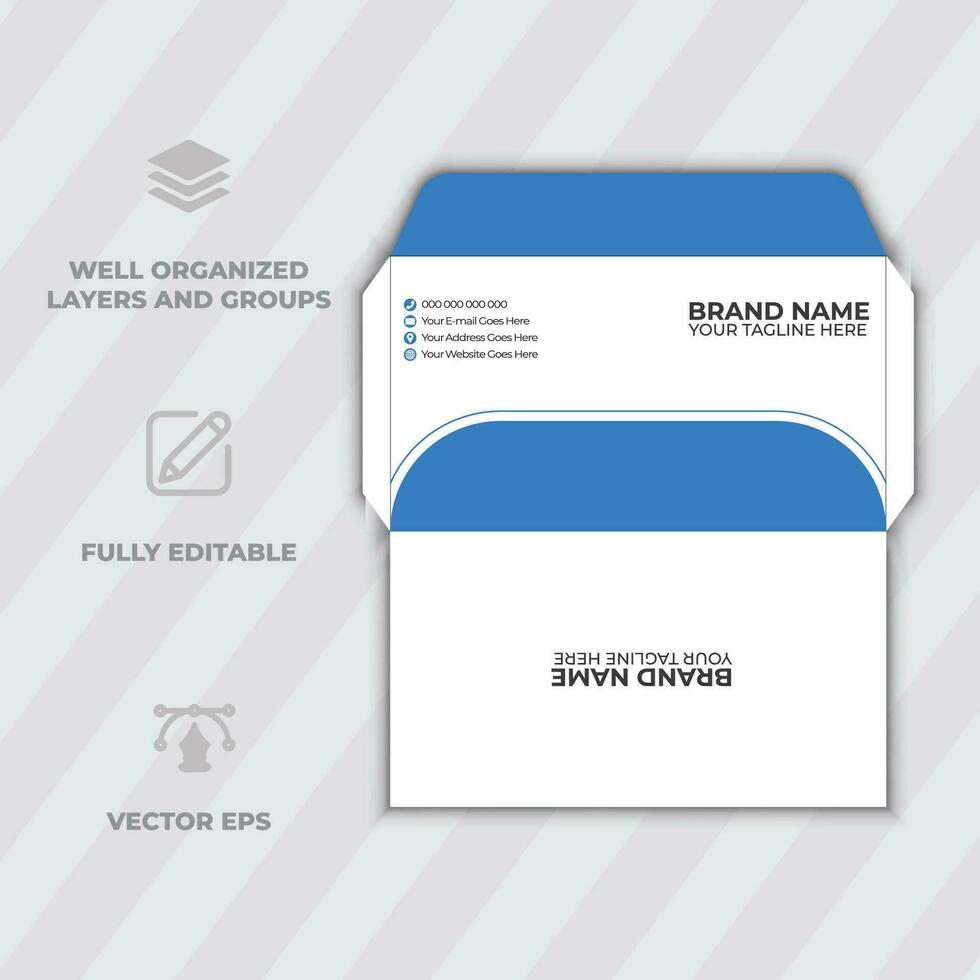 Envelope Pro Vector modern vector envelope design Free Vector Modern Official Envelope Design Template