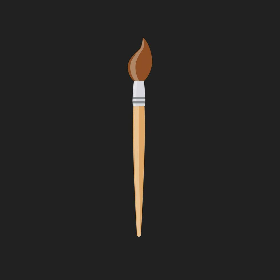 Image of brush - paint brush, vector or color illustration.