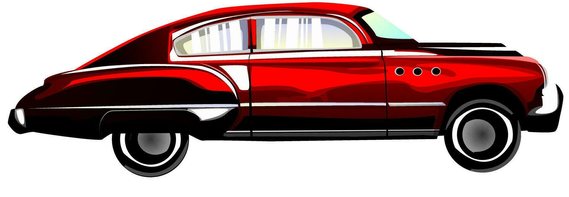 Classic sports car, illustration vector