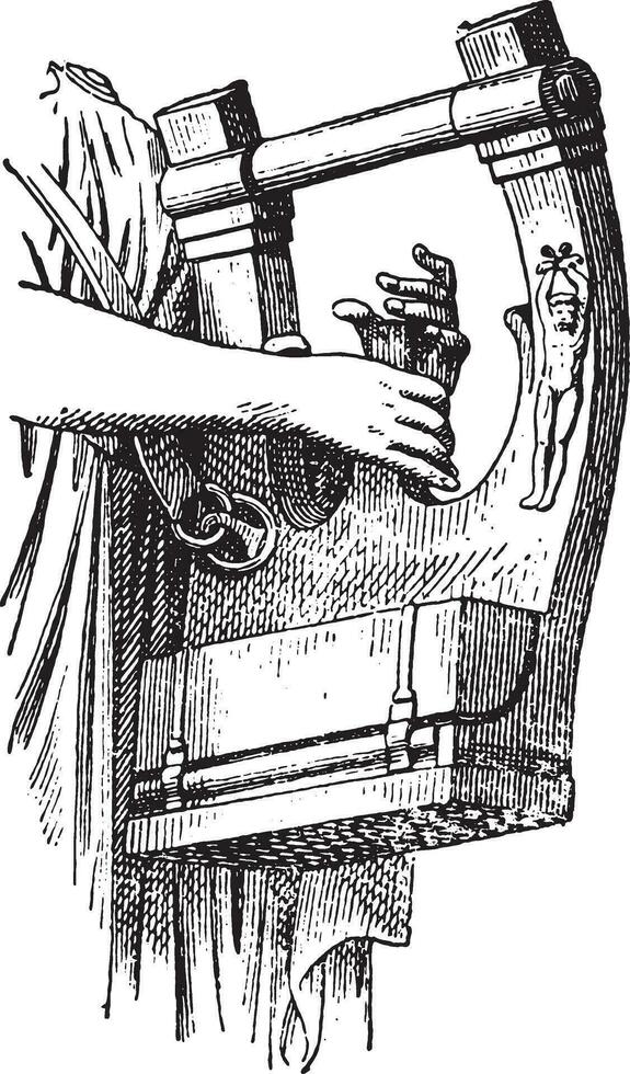 Lyre of Apollo, vintage engraving. vector