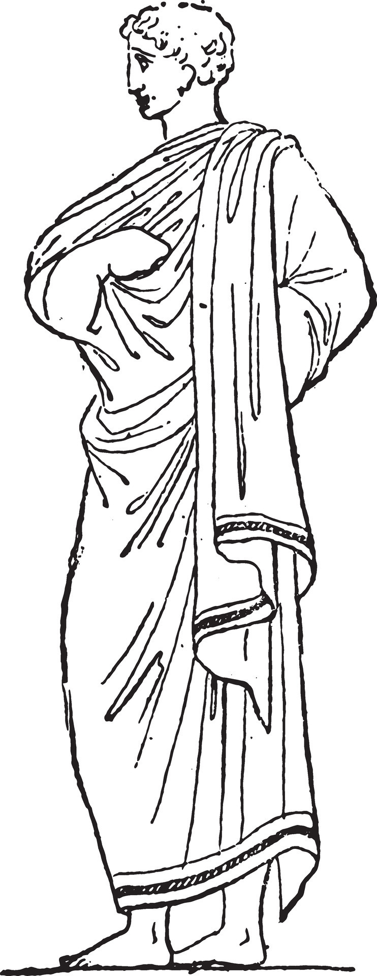 Outer garment, vintage engraving. 35170669 Vector Art at Vecteezy