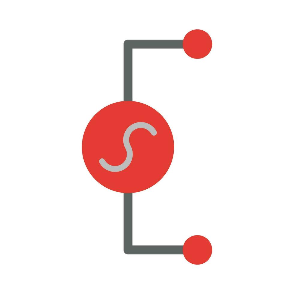 AC Voltage Source Vector Flat Icon For Personal And Commercial Use.