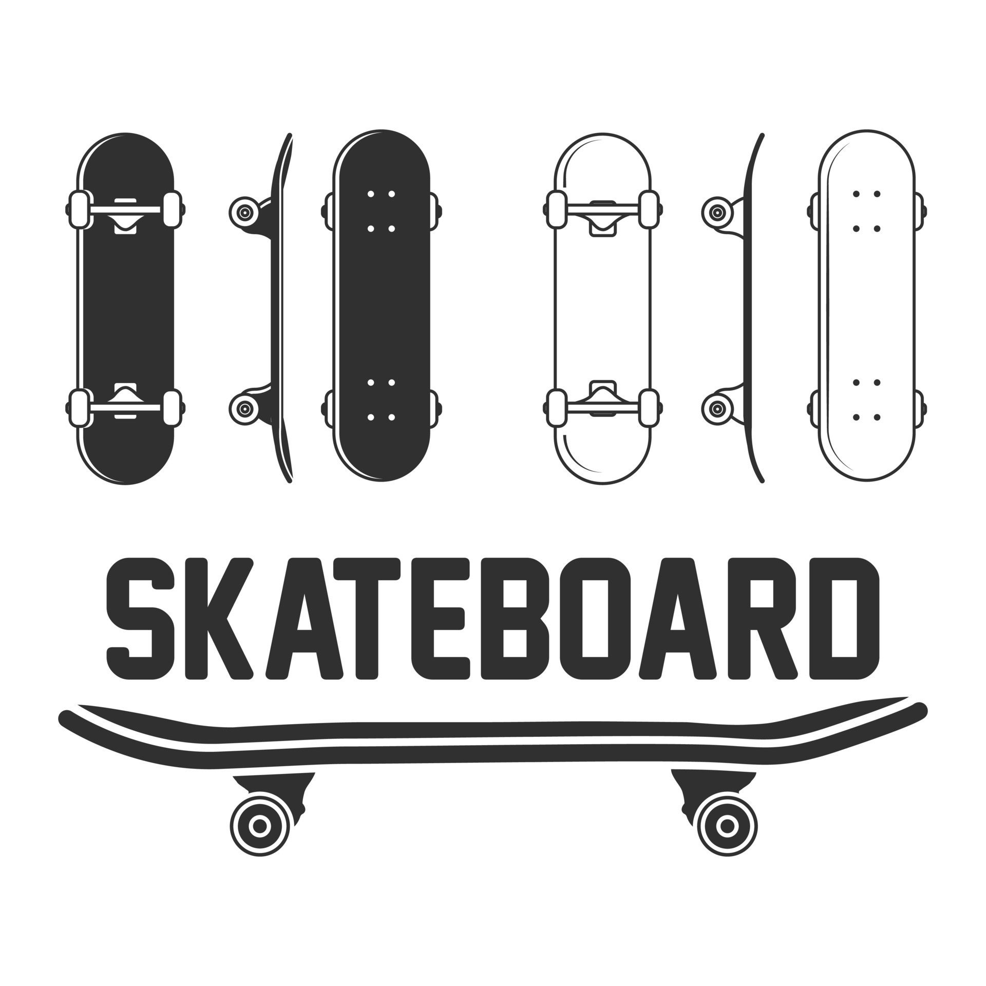 Skateboard Vector Design, Street Style Skateboard Graphics, Skateboard