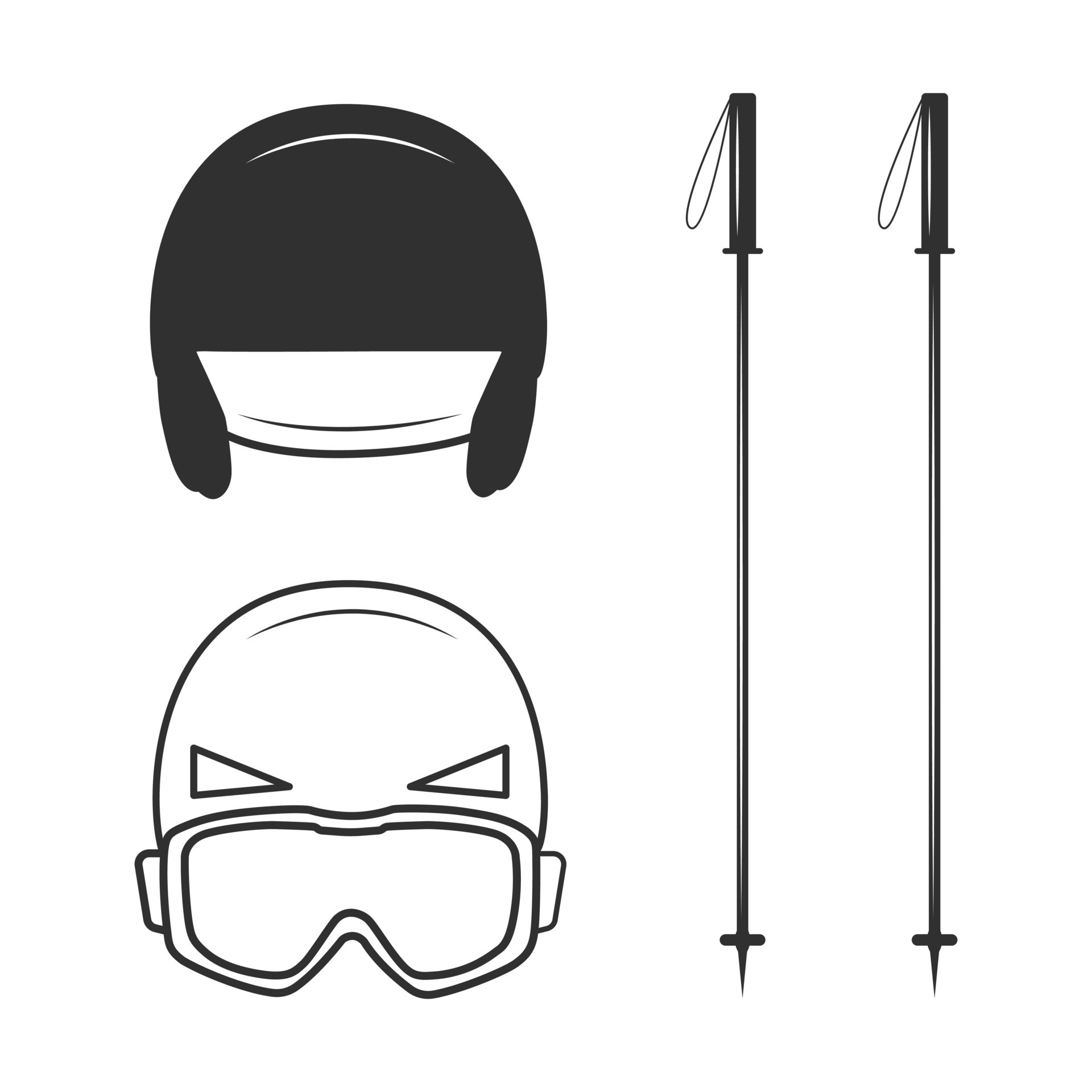 Snowboarding Helmet Vector Illustration, Vector Snowboard Helmet Design