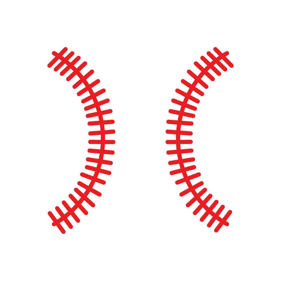Baseball Stitches icon vector. Baseball illustration sign. Sport symbol or logo. vector