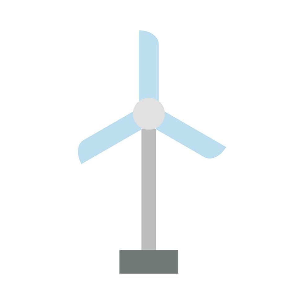 viento turbina vector plano icono para personal y comercial usar.