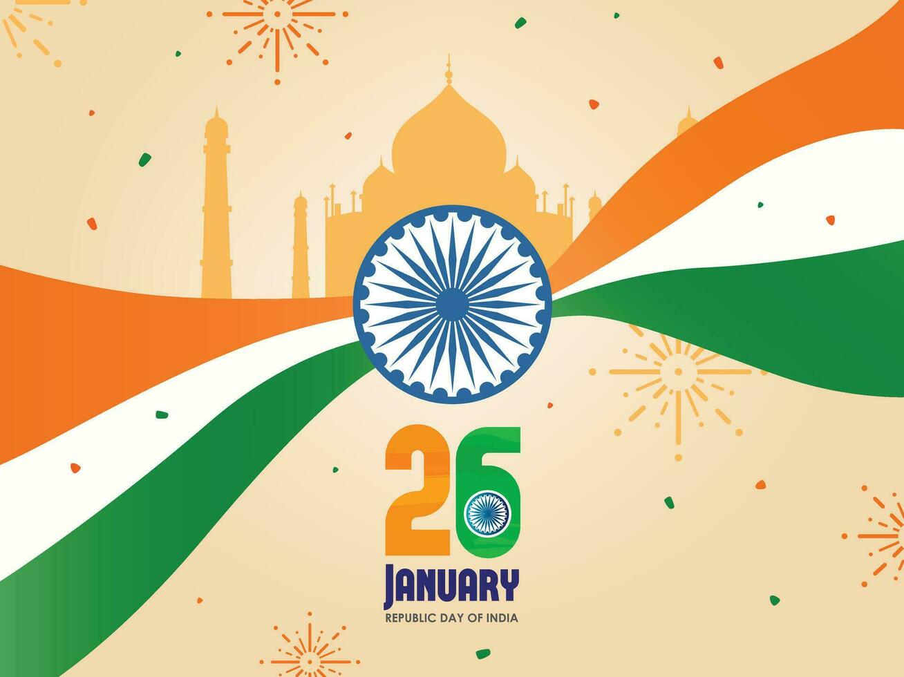 Indian Republic Day Vector