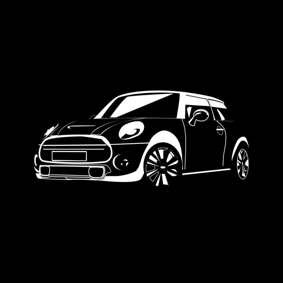 Car silhouette for logos.banners for advertising design. marketing on a black background vector