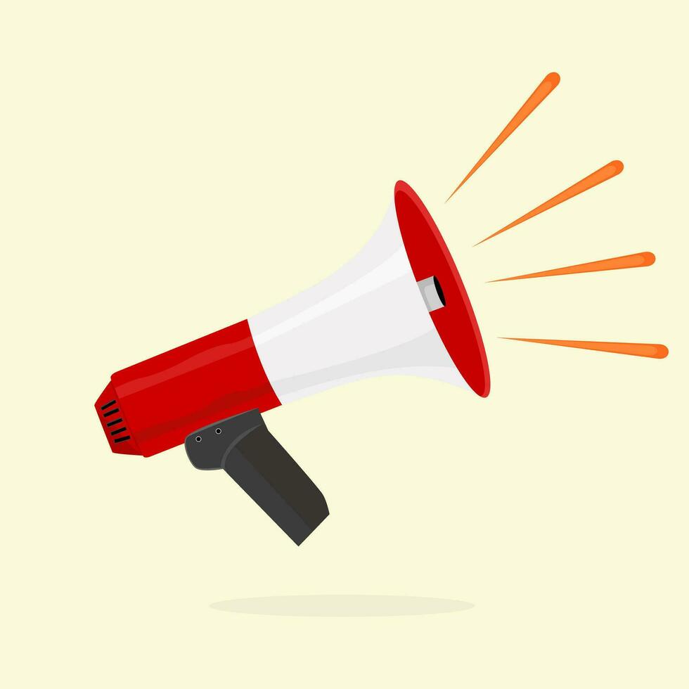 megaphone for social media vector