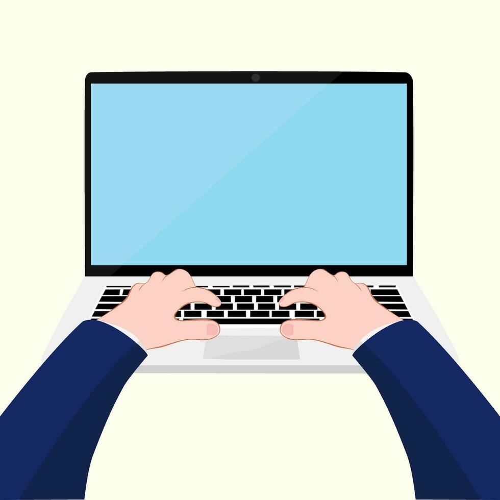 home Work laptop vector