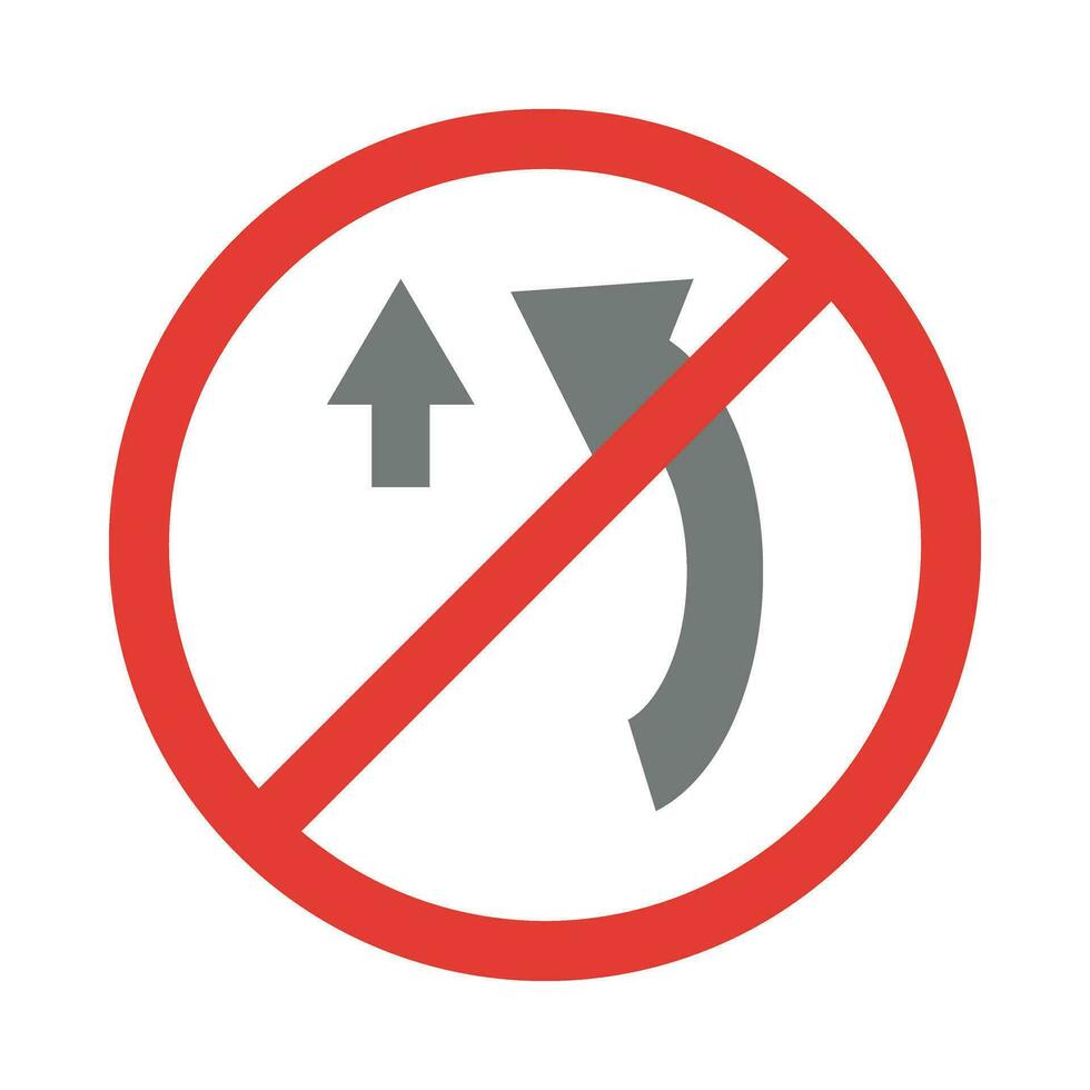 No Overtaking Vector Flat Icon For Personal And Commercial Use.
