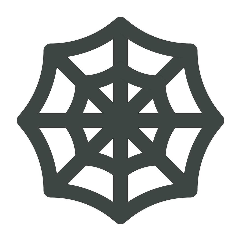 Spiderweb Vector Flat Icon For Personal And Commercial Use.