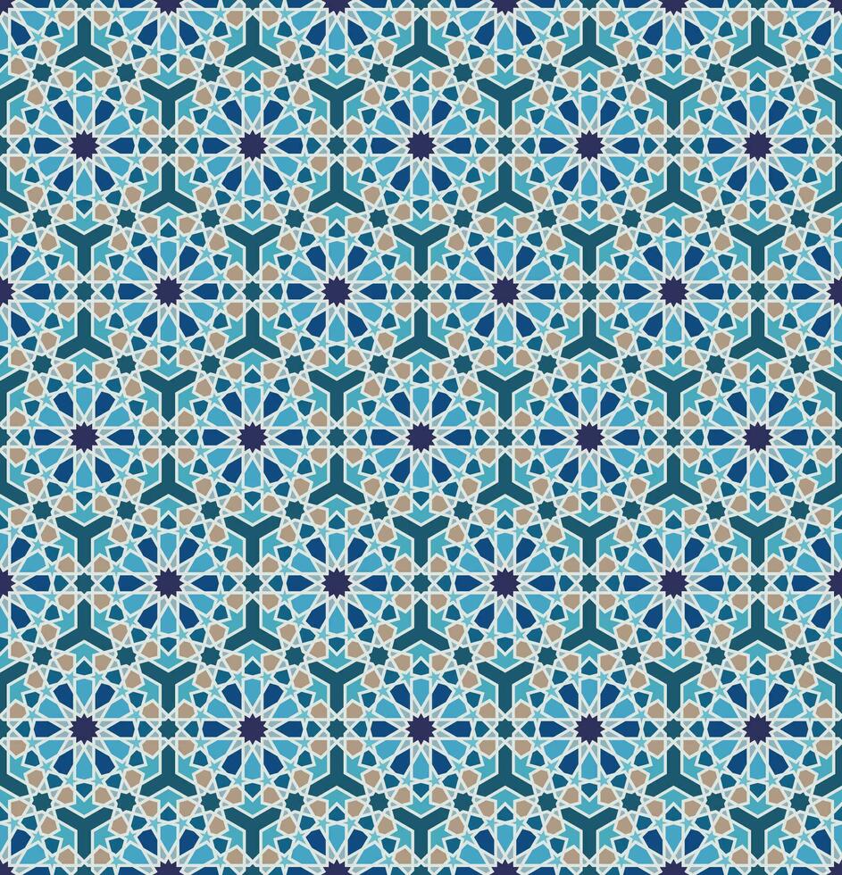 Seamless Arabic Islamic Moroccan Pattern vector