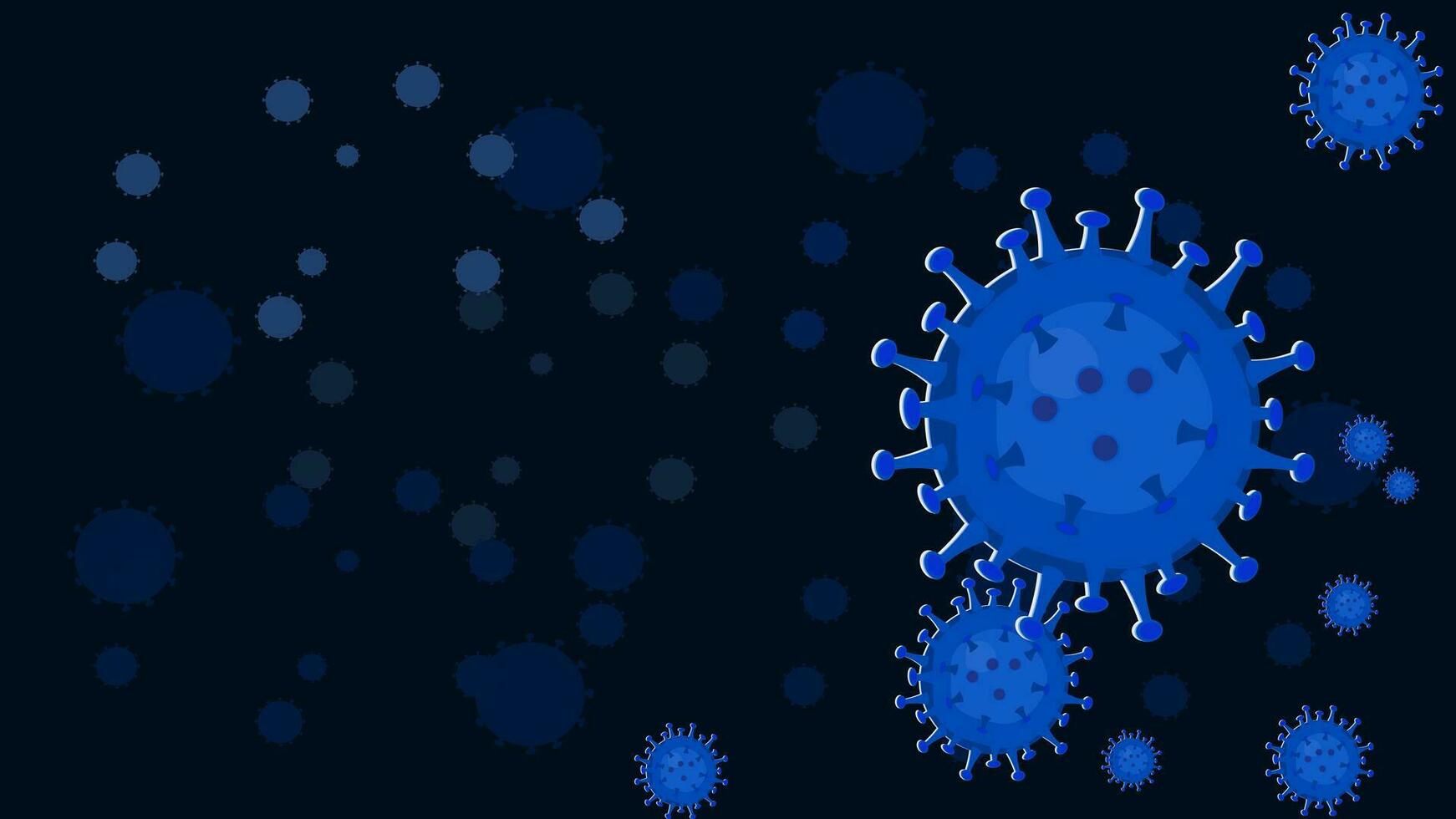 Dangerous viruses covid 2019 Coronavirus bacteria model banner vector