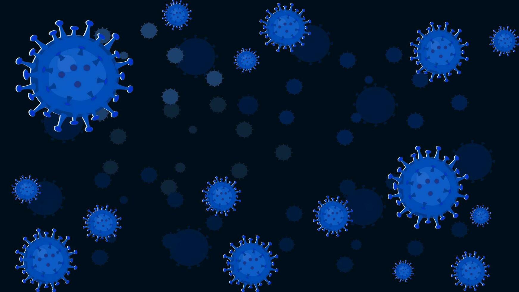 Dangerous viruses covid 2019 Coronavirus bacteria model banner vector