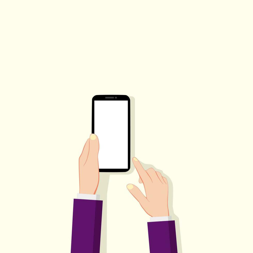Businessmen and mobile phones. Working concepts using communication technology vector