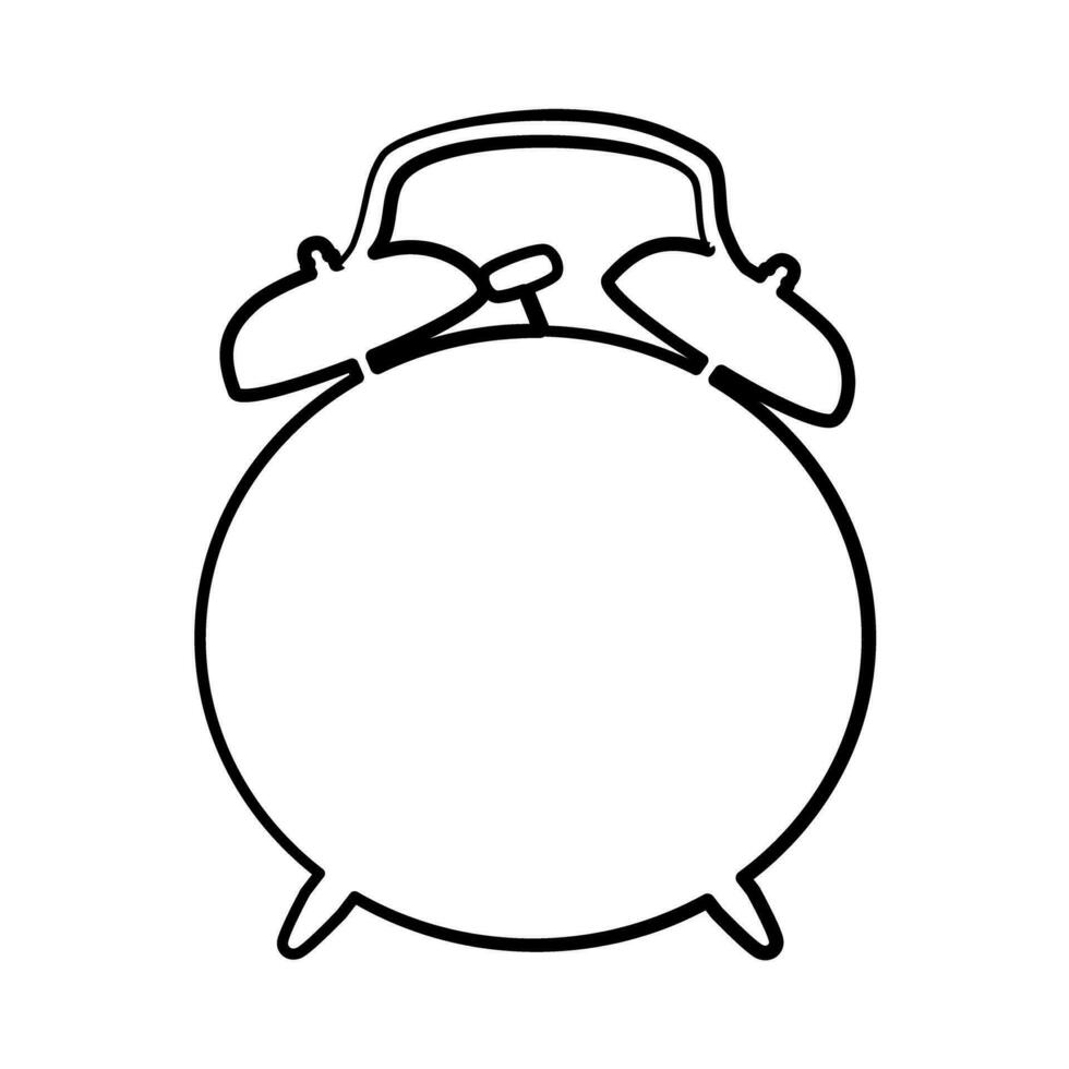 Clock icon, draws lines vector