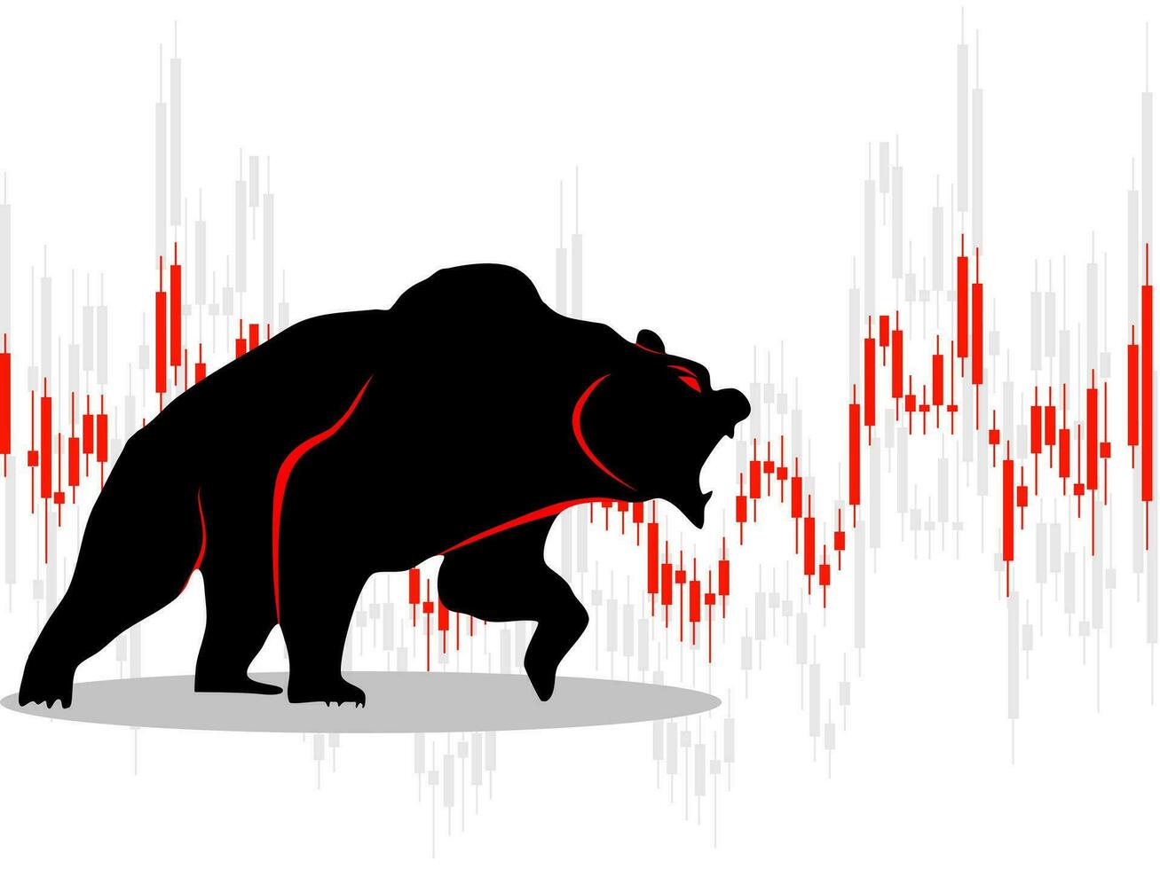 bear market vector