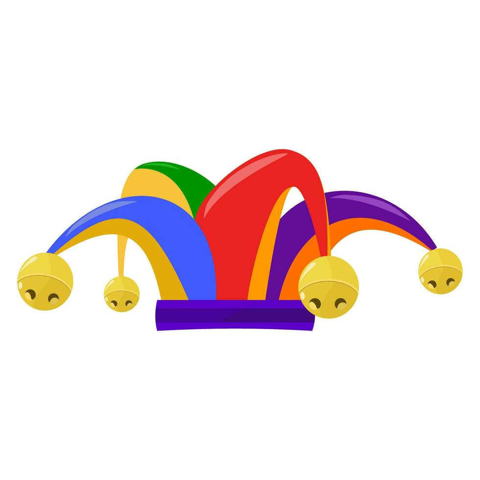 Jester's hat on a transparent background vector