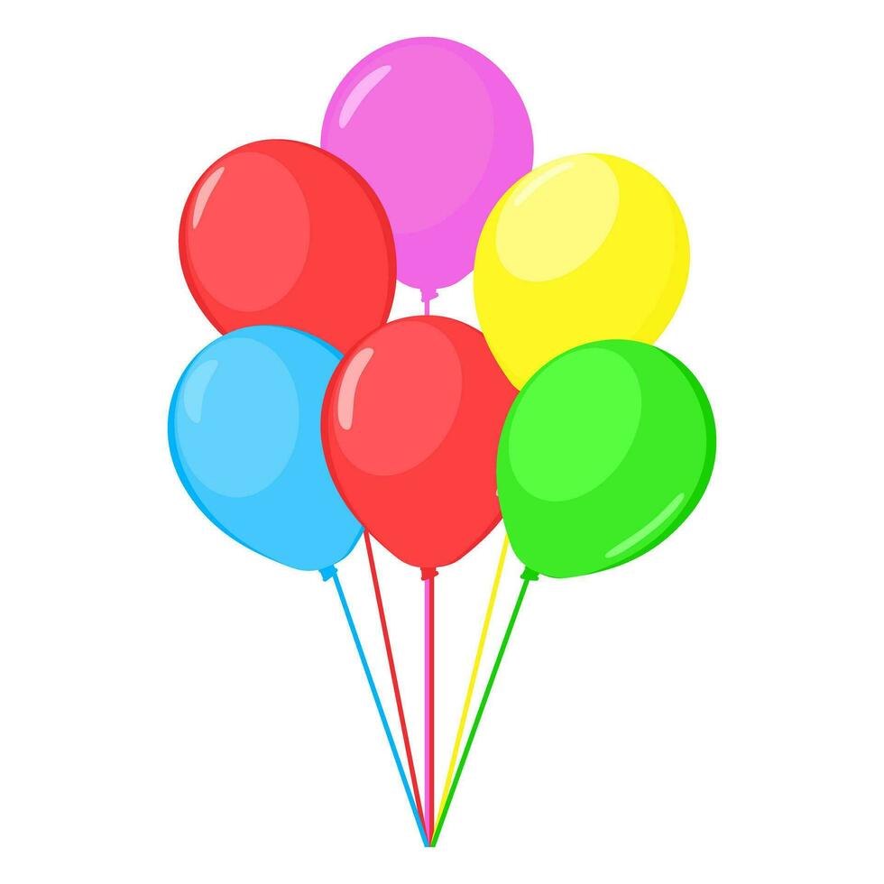 Happy birthday balloons vector