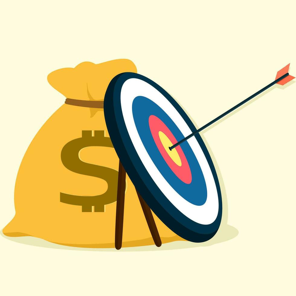 goals with arrows vector