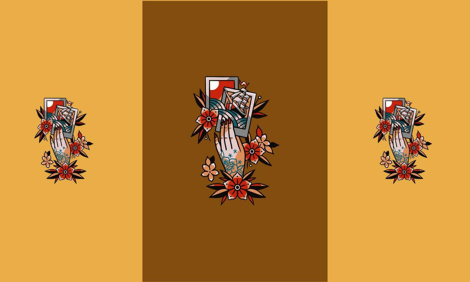 hand hold card vector illustration design