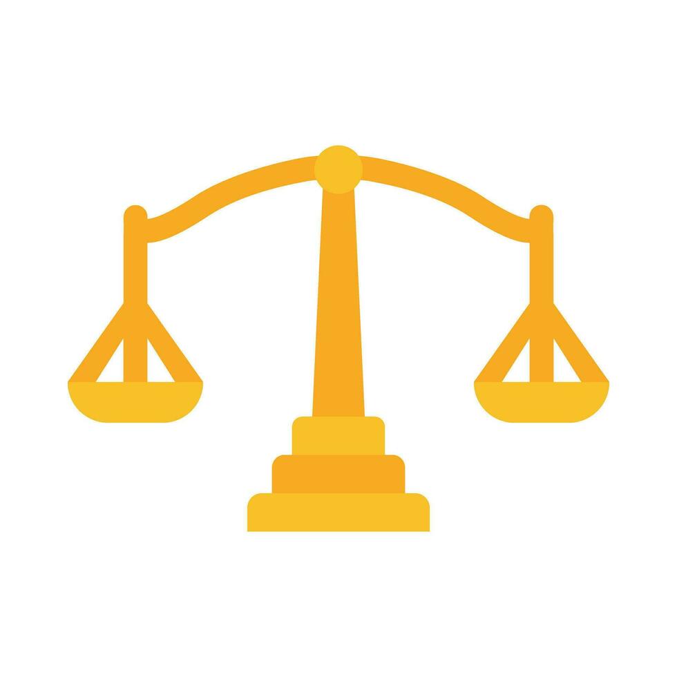 Justice Scale Vector Flat Icon For Personal And Commercial Use.