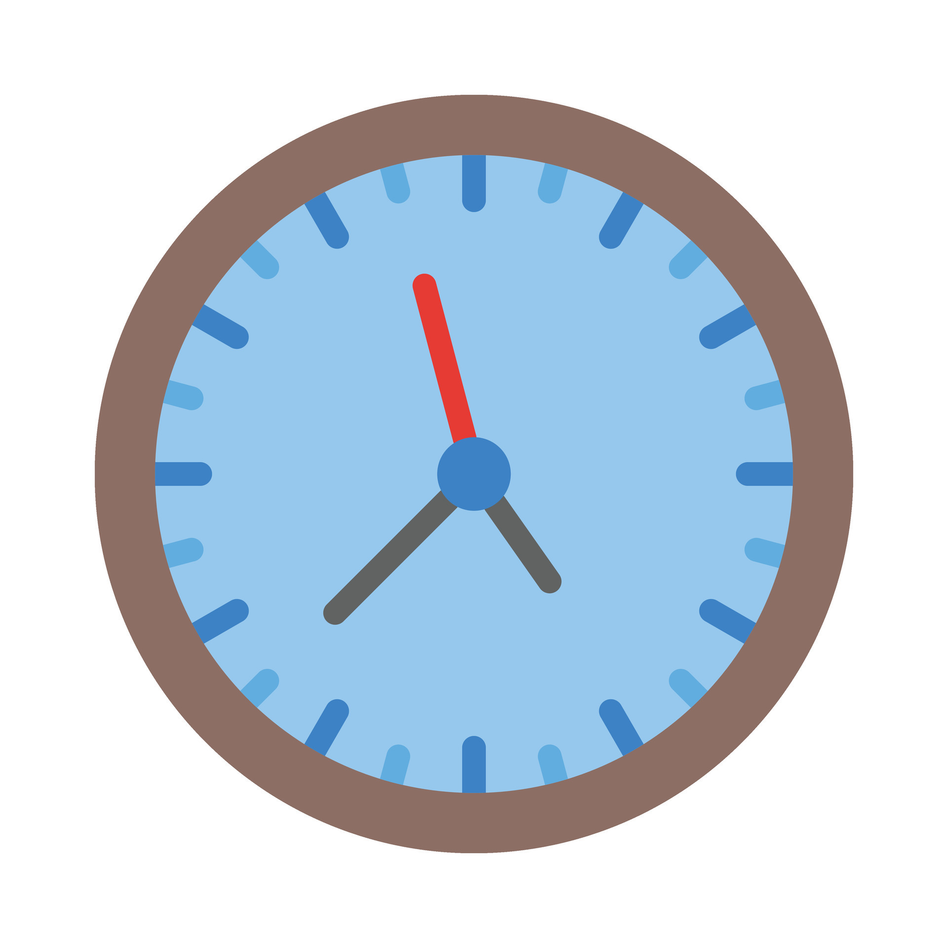 Wall Clock Vector Flat Icon For Personal And Commercial Use. 35172585 Vector Art at Vecteezy