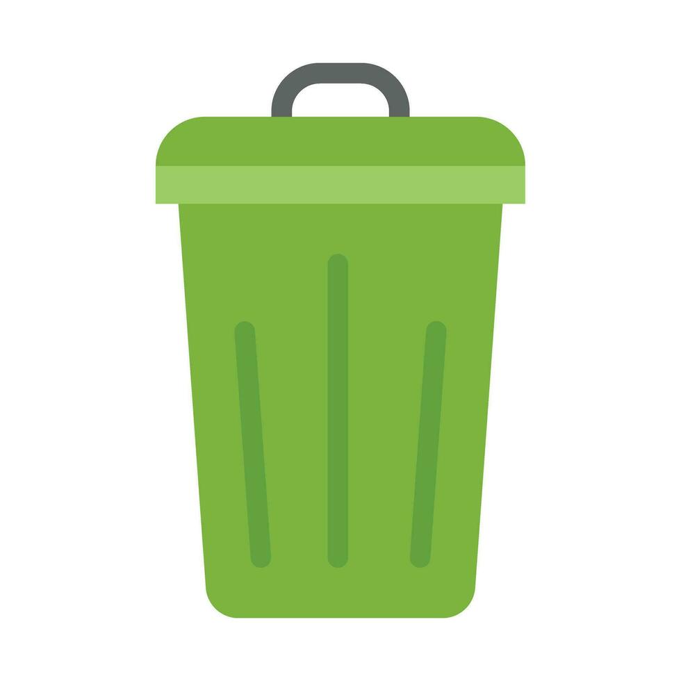 Dustbin Vector Flat Icon For Personal And Commercial Use.