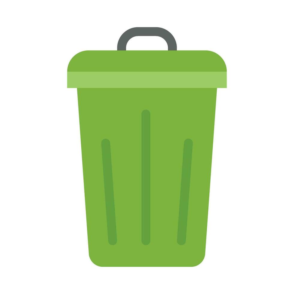 Dustbin Vector Flat Icon For Personal And Commercial Use.