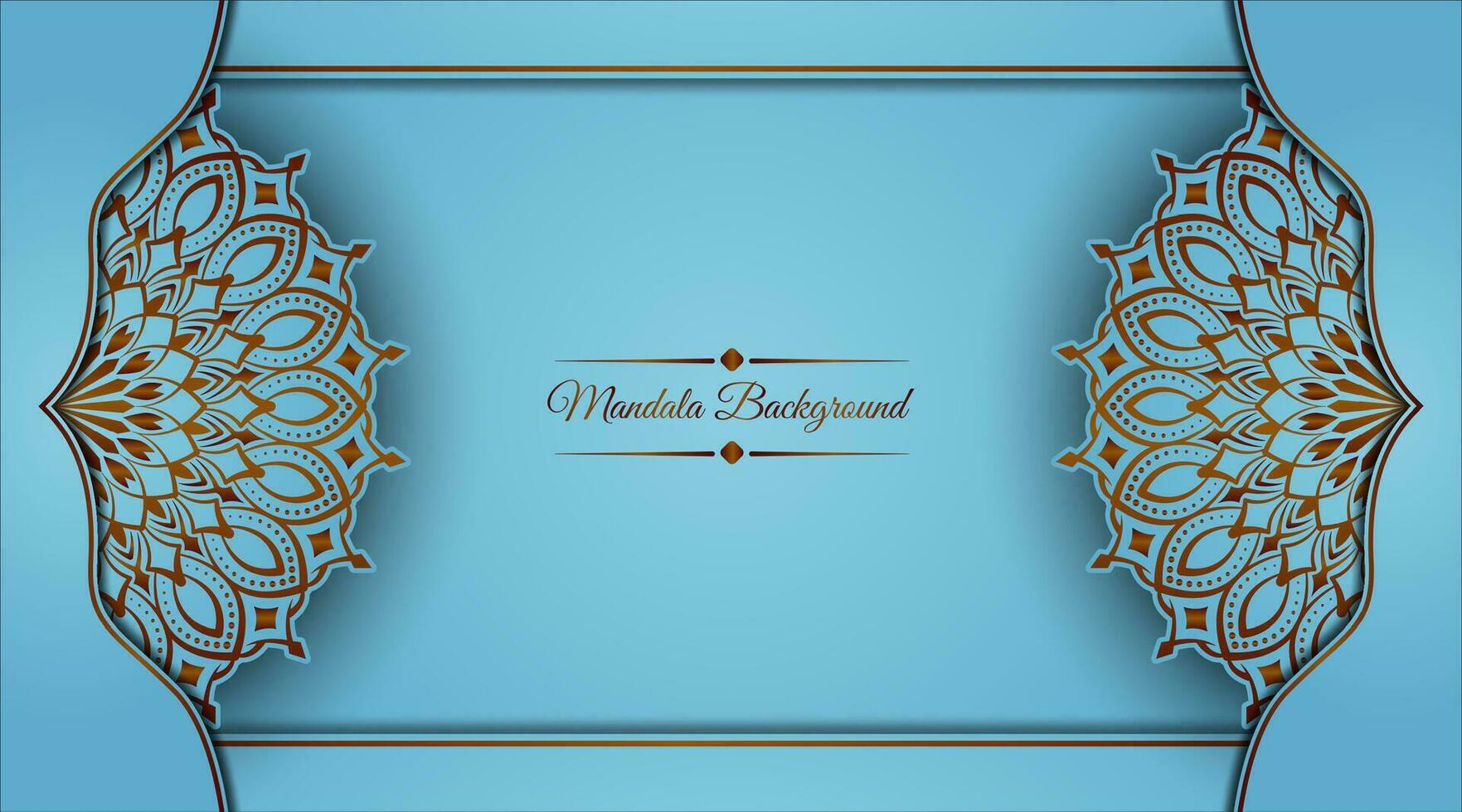 soft blue background, with mandala ornaments vector