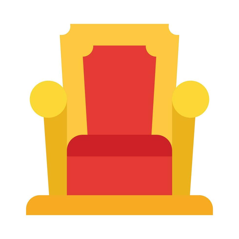 Throne Vector Flat Icon For Personal And Commercial Use.