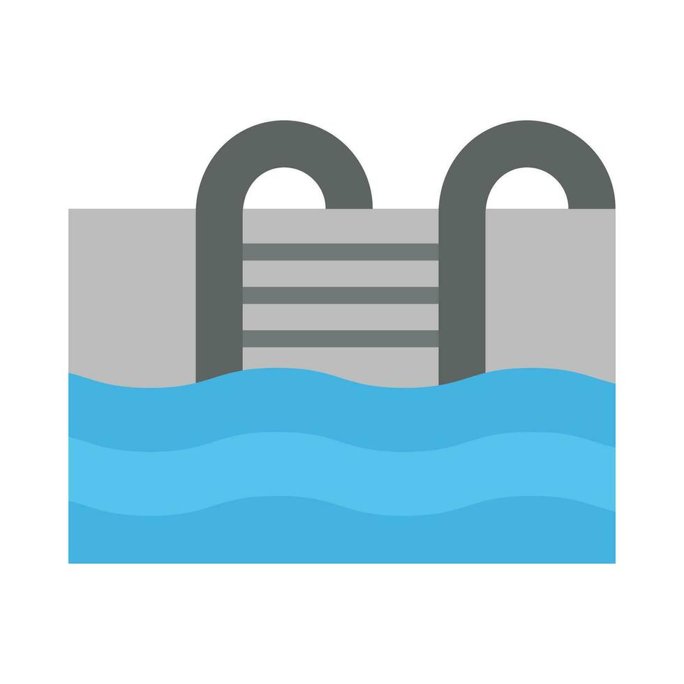 Swimming Pool Vector Flat Icon For Personal And Commercial Use.