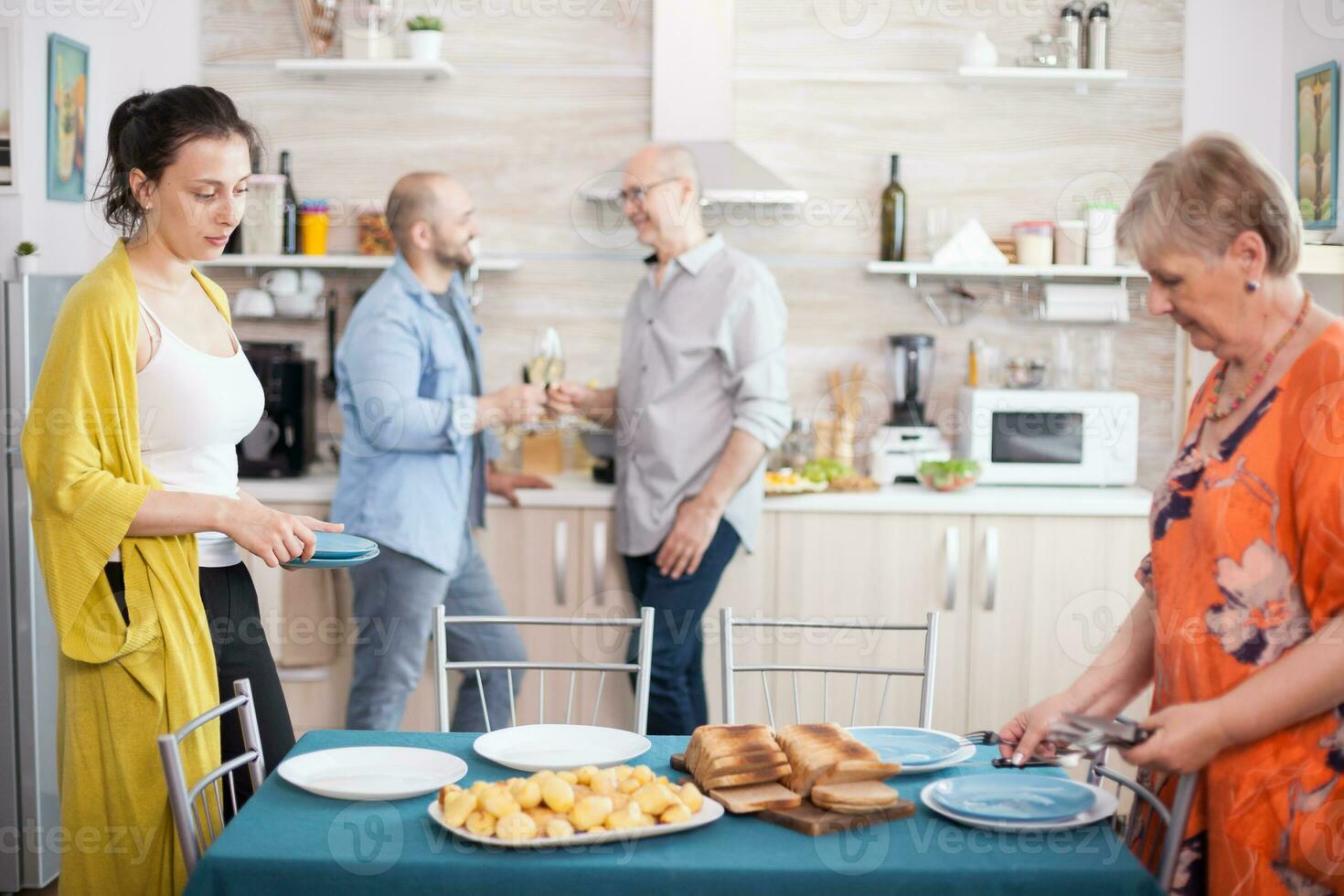 Mom Dad Daughter Son, Family is Everything' Apron