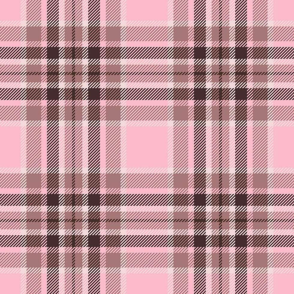 Plaid seamless pattern. Check fabric texture. Vector textile print.