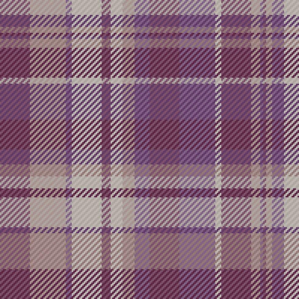 Textile pattern plaid of seamless fabric background with a check texture vector tartan.